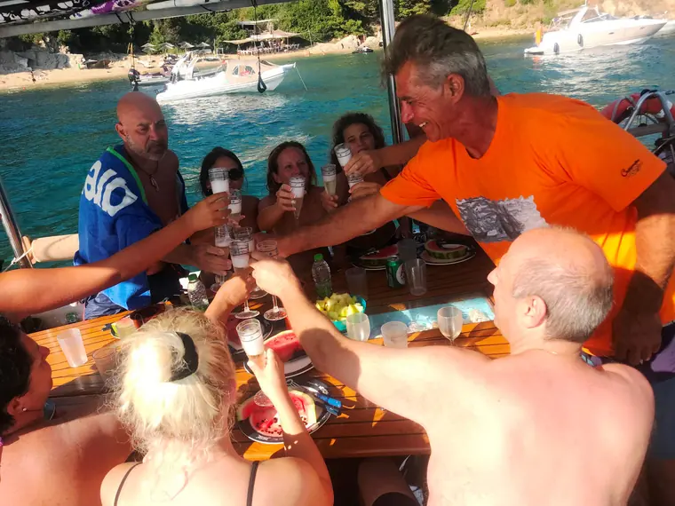 A toast at the table