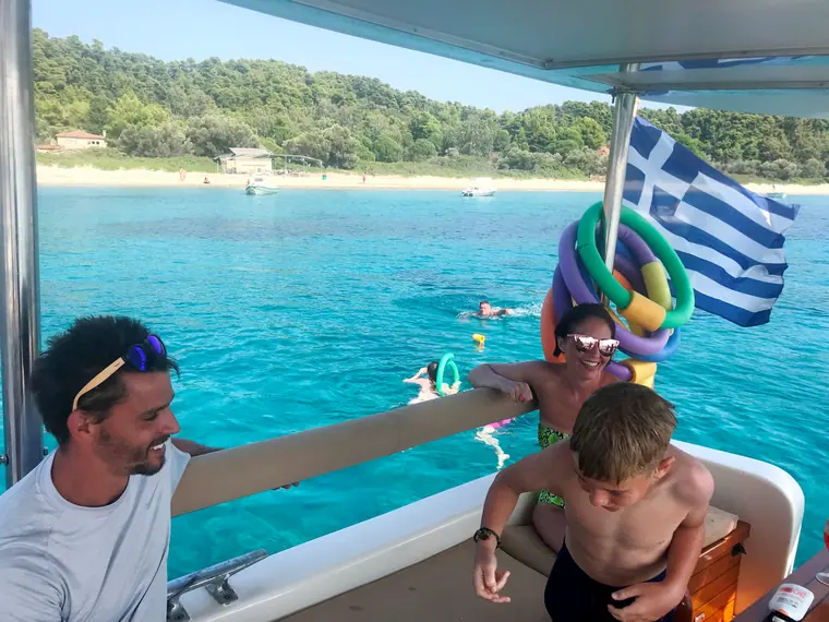 Fun in the cockpit at anchor