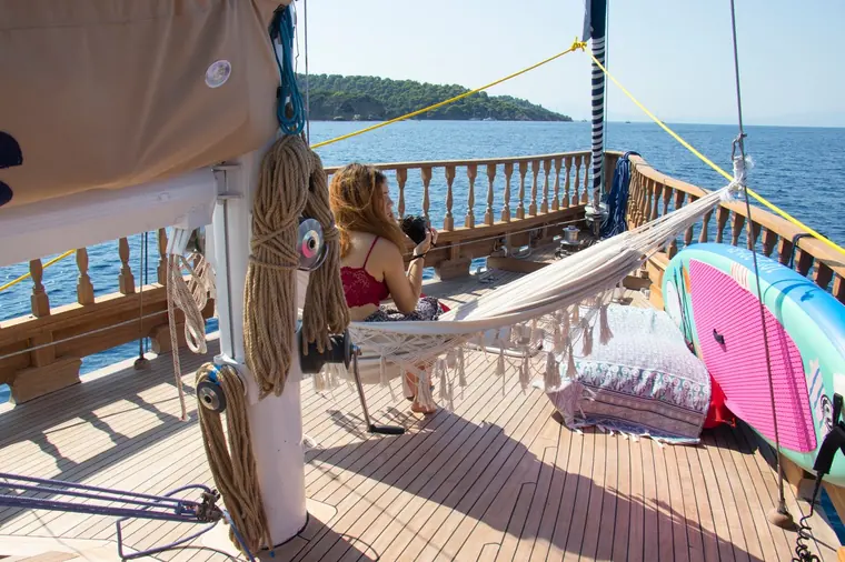 Hammock and paddle board
