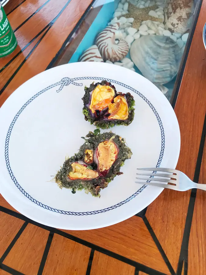 Sea urchin on a plate