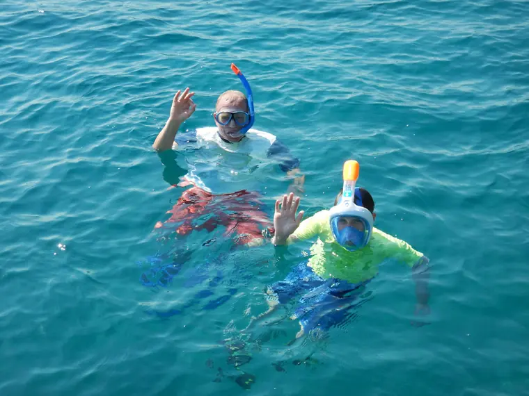 Snorkelling together