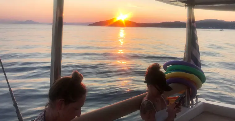 Sunset from the deck