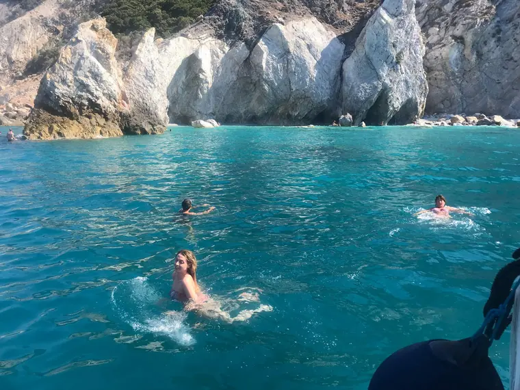 Swimming under the white cliffs