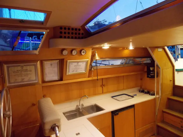 The fully equipped galley