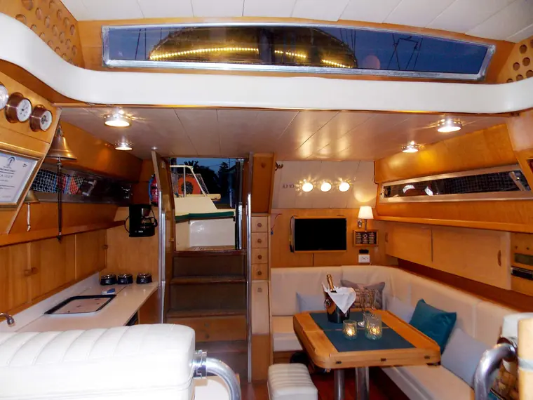 The saloon and the galley